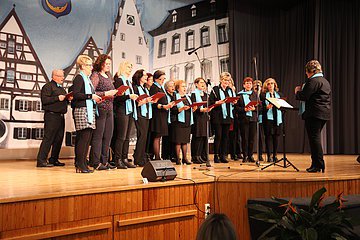 Jubiläumsveranstaltung "25 Jahre Stadthalle Monheim" - der Liederkanz Monheim mit den Chören Gemischter Chor, Jugendchor und Kinderchor unterhielt die Gäste mit Musik