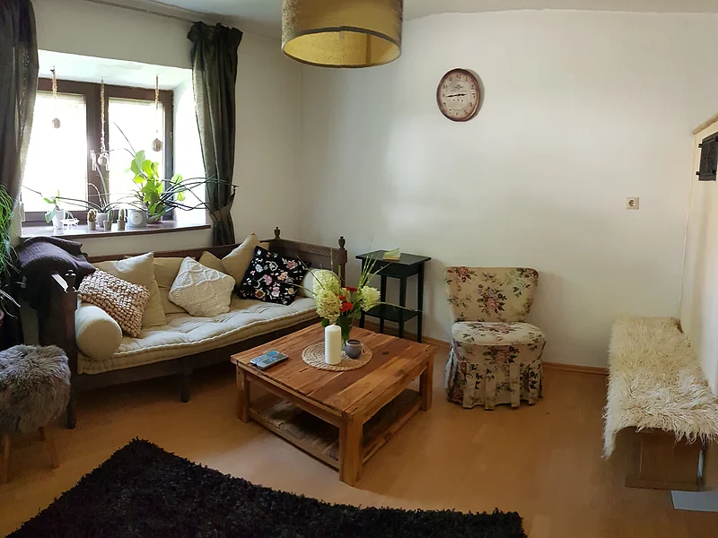 Liebevoll renoviertes Ferienhaus Wenninger in Flotzheim - gemütlicher Wohnbereich