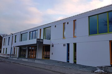 Neuer Kindergarten Monheim Außenansicht