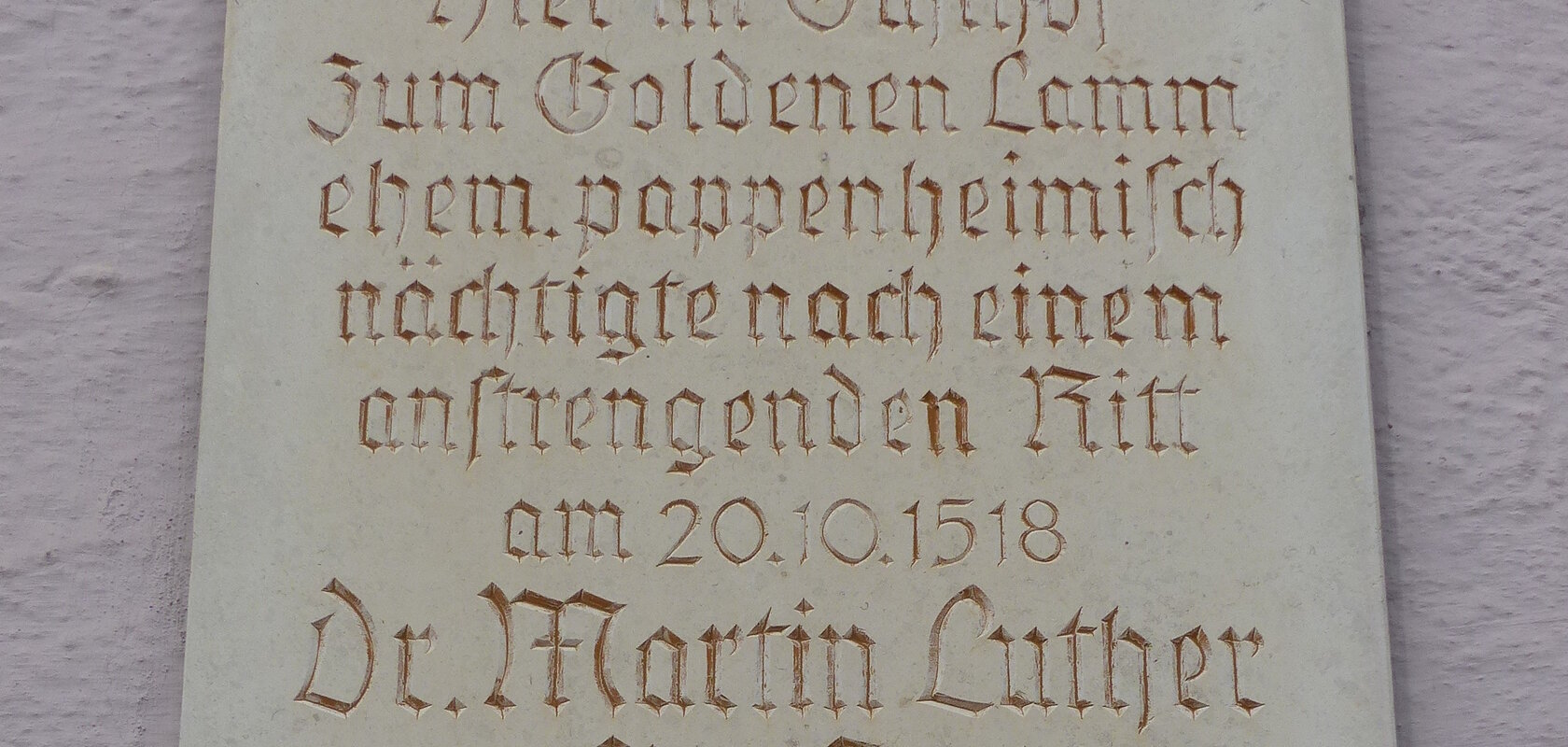 Gedenktafel Dr. Martin Luther in Monheim