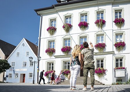 Das Rathaus in Monheim