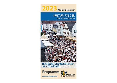 Kultur-Folder der Stadt Monheim - Mai bis Dezember 2023