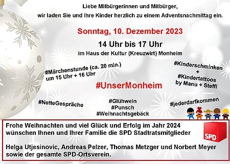 SPD Adventsnachmittag 10.12.2023