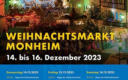 PROGRAMM zum Monheimer Weihnachtsmarkt 2023