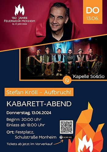 FF Monheim - Kabarettabend mit Stefan Kröll und der Kapelle So&So