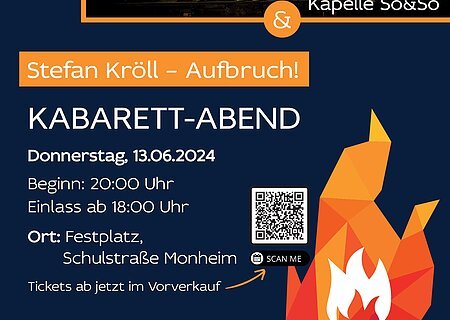 FF Monheim - Kabarettabend mit Stefan Kröll und der Kapelle So&So