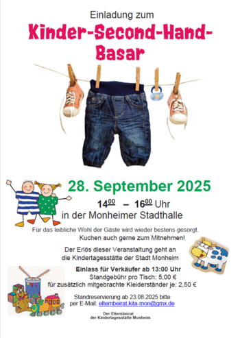 Kinder-Second-Hand-Basar am 28.09.2025