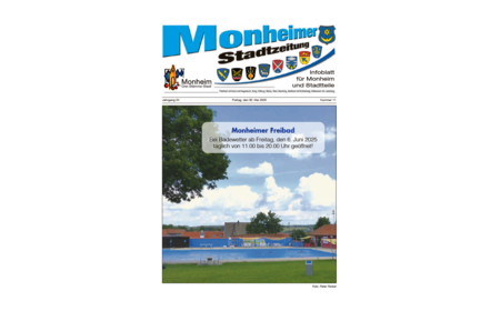 Die Neue Ausgabe der Monheimer Stadtzeitung ist erschienen