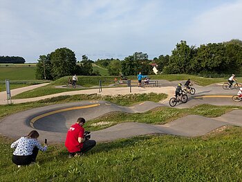 Auch die Pumptrack-Analge war Schauplatz für Filmaufnahmen am 04.06.2025