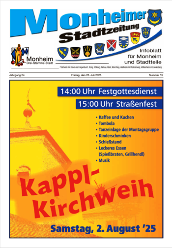 Die neue Ausgabe der Monheimer Stadtzeitung ist erschienen.