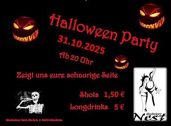 Halloween-Party 2025 im Monheimer Nest Halloween-Party 2025 im Monheimer Nest