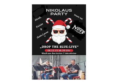 Nikolaus-Party im Monheimer Nest mit "Drop the blue" LIVE