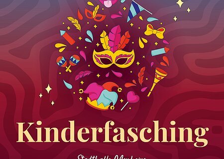 FG Gailachia - Kinderfasching 17.02.2026 Plakat der Faschingsgesellschaft Monheim für den Kinderfasching am 17.02.2026 in der Stadthalle Monheim, Einlass 13 Uhr, Beginn 14 Uhr, Eintritt 6 Euro, Kinder bis 12 Jahre 4 Euro.