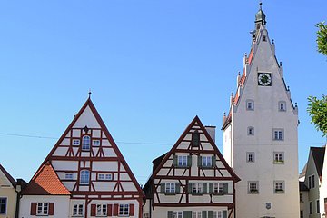 Oberer Torturm mit Moserhäusern - Blick aus der Innenstadt