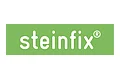 Logo mit dem Schriftzug „steinfix“ in weiß auf grünem Hintergrund und einem ®-Symbol oben rechts.