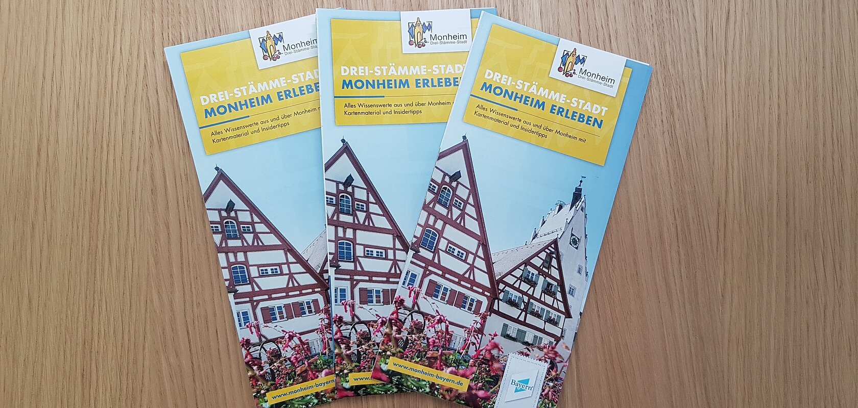 Folder 3-Stämme-Stadt Monheim erleben